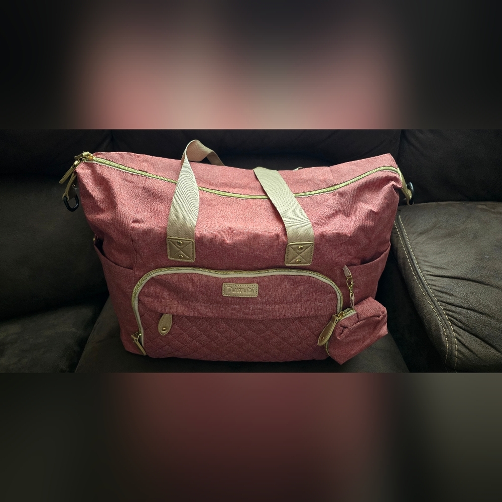 Dusty Rose Diaper Bag